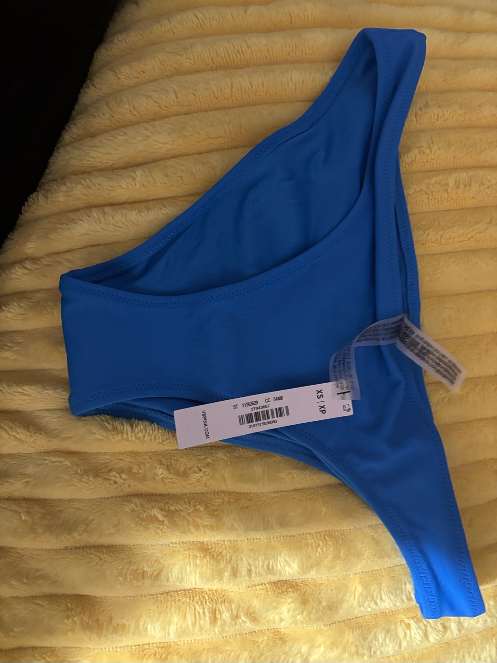 Victoria's Secret One-Shoulder Bikini Bottom in Bright Blue
